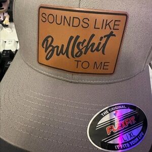 Flexfit Gray Cap with Brown Patch